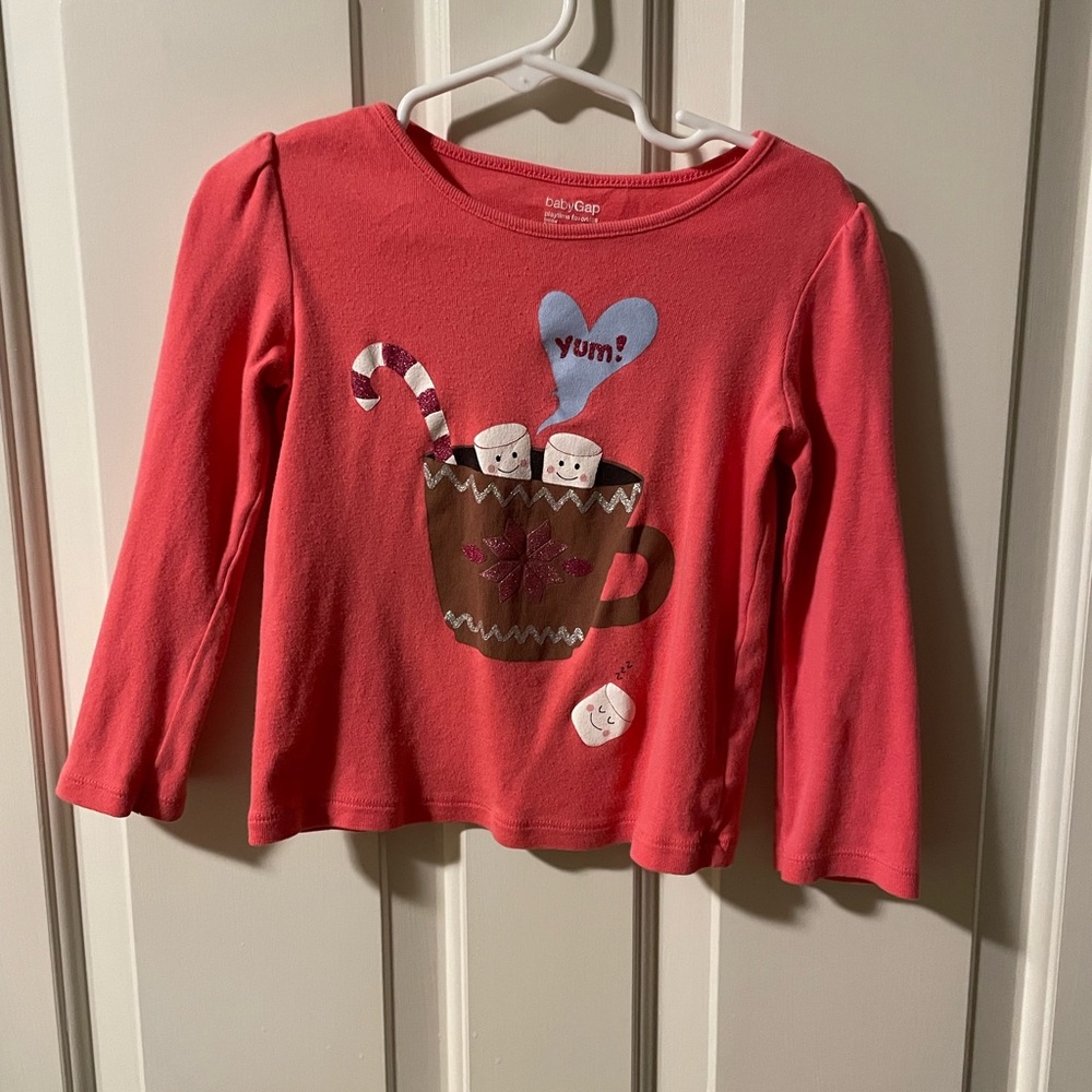 Baby gap 4 years long sleeve pink T-shirt